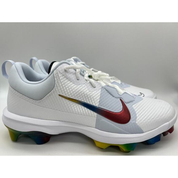 Nike Force Trout 9 Pro MCS 'Rainbow' Baseball Cleats FB2908-106 Men's Size 12 - Picture 1 of 12